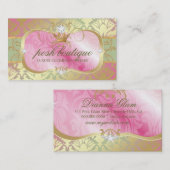 Carte De Visite Diadème rose somptueux de miroitement du plateau (Devant / Derrière)