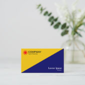 Carte De Visite Diagonal - Marine ambrée et profonde (Debout devant)