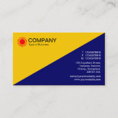 Carte De Visite Diagonal - Marine ambrée et profonde (Dos)