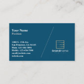 Carte de visite diagonal professionnel (Devant)