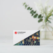 Carte De Visite Diagonal V2 - Blanc - Bal miroir (Debout devant)