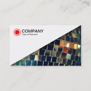 Carte De Visite Diagonal V2 - Blanc - Bal miroir