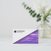 Carte De Visite Diagonal V2 - Blanc - Interférence pourpre (Debout devant)