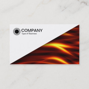 Carte De Visite Diagonal V2 - Blanc - Tongues de feu