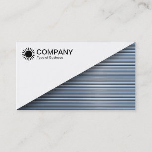 Carte De Visite Diagonal V2 - Blanc - Tubes Chrome