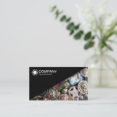 Carte De Visite Diagonal V2 - Noir - Bling (Debout devant)