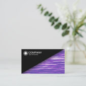 Carte De Visite Diagonal V2 - Noir - Interférence pourpre (Debout devant)