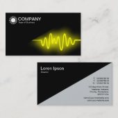 Carte De Visite Diagonal V2 - Noir - Jaune (Devant / Derrière)