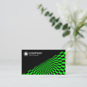 Carte De Visite Diagonal V2 - Noir - Op Art Green (Debout devant)
