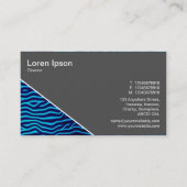 Carte De Visite Diagonal V3 - 70pc Grey - Abstrait 120716(06) (Dos)