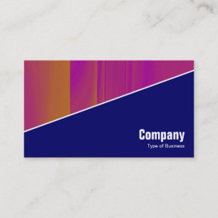 Carte De Visite Diagonal V3 - Bleu Nuit Profond