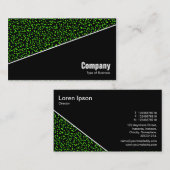 Carte De Visite Diagonal V3 - Noir - Abstrait 080716(6) (Devant / Derrière)