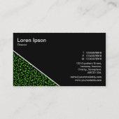 Carte De Visite Diagonal V3 - Noir - Abstrait 080716(6) (Dos)