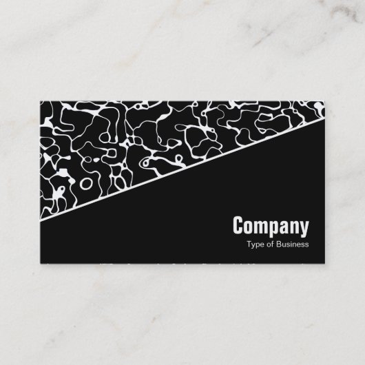 Carte De Visite Diagonal V3 - Noir - Abstrait 080716(9) (Devant)