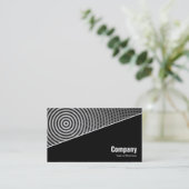 Carte De Visite Diagonal V3 - Noir - Abstrait 090716(02) (Debout devant)