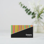 Carte De Visite Diagonal V3 - Noir - Abstrait 120716(010) (Debout devant)