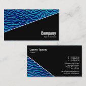 Carte De Visite Diagonal V3 - Noir - Abstrait 120716(06) (Devant / Derrière)
