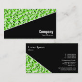 Carte De Visite Diagonal V3 - Noir - Abstrait 120716(07) (Devant / Derrière)