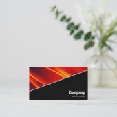 Carte De Visite Diagonal V3 - Noir - Abstrait 120716(08) (Debout devant)