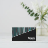 Carte De Visite Diagonal V3 - Noir - Abstrait 130716(01) (Debout devant)