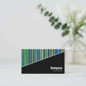 Carte De Visite Diagonal V3 - Noir - Abstrait 130716(03) (Debout devant)