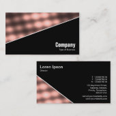 Carte De Visite Diagonal V3 - Noir - Abstrait 140716(07) (Devant / Derrière)