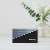 Carte De Visite Diagonal V3 - Noir - Tubes Chrome (Debout devant)