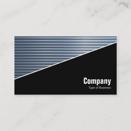 Carte De Visite Diagonal V3 - Noir - Tubes Chrome (Devant)
