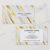 Carte De Visite Diagonale Abstraite (Devant / Derrière)