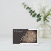 Carte De Visite Diagonale et cadre modernes de couverture de (Debout devant)