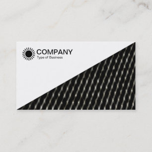 Carte De Visite Diagonale V2 - Blanc - Maillage Abstrait