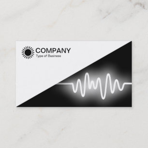 Carte De Visite Diagonale V2 - Blanc - Vague blanche
