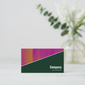 Carte De Visite Diagonale V3 - Vert foncé (Debout devant)