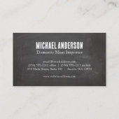 Carte De Visite Diagramme de boeuf | Boucher | Steak House (Dos)