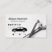 Carte De Visite Diagramme des services automatiques | Dépouille | (Devant)