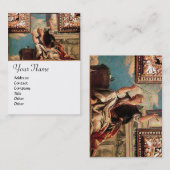 Carte De Visite DIALECTIQUE, bleu vert brun, blanc (Devant / Derrière)