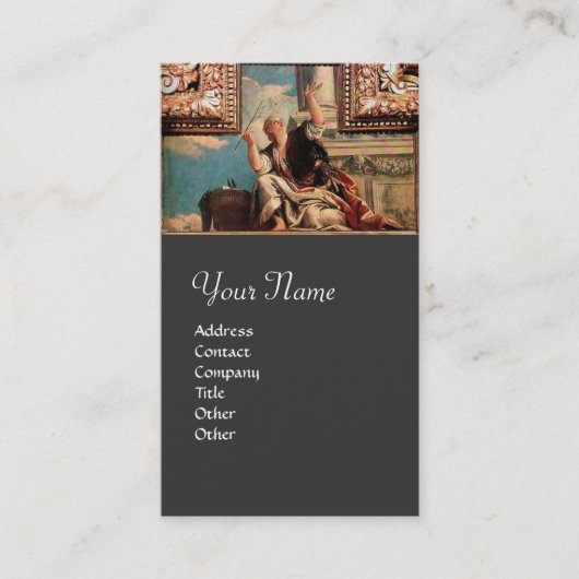 Carte De Visite DIALECTIQUE, bleu vert brun, gris (Devant)