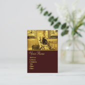 Carte De Visite DIALECTIQUE, jaune or (Debout devant)