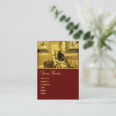 Carte De Visite DIALECTIQUE, jaune or (Debout devant)
