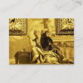 Carte De Visite DIALECTIQUE, jaune or (Dos)