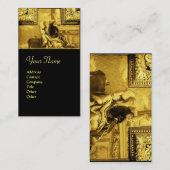 Carte De Visite DIALECTIQUE, or jaune, noir (Devant / Derrière)