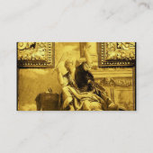 Carte De Visite DIALECTIQUE, or jaune, noir (Dos)