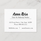 Carte De Visite *~* Diamant bleu turquoise doux pour l'élongation  (Dos)