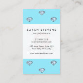 Carte De Visite Diamant chic de lèvres Girly (Dos)