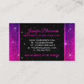 Carte De Visite Diamant de couronne violet (Dos)