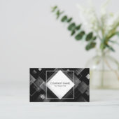 Carte De Visite Diamant de texture de béton industriel (Debout devant)