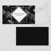 Carte De Visite Diamant de texture de béton industriel (Devant / Derrière)
