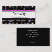 Carte De Visite Diamant Deep Purple E200 de Bling (Devant / Derrière)