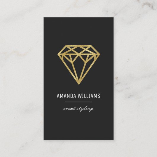 Carte De Visite Diamant d'or (Devant)