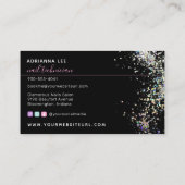 Carte De Visite Diamant du Salon à ongles dans les mains Parties s (Dos)